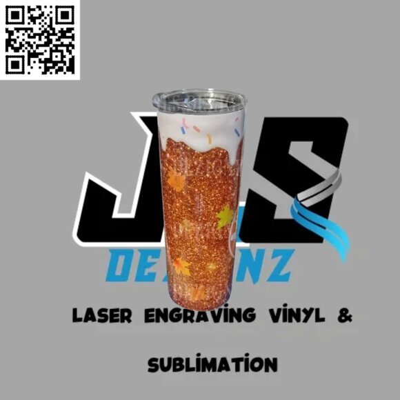 Glitter Pumpkin Spice Life 20 Ounce Tumbler - Picture 2 of 3